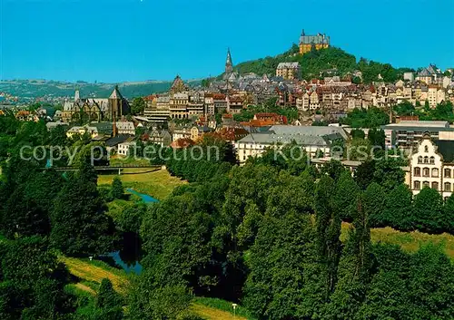 AK / Ansichtskarte Marburg_Lahn Schloss Panorama Marburg_Lahn