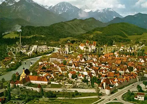 AK / Ansichtskarte Fuessen_Allgaeu Fliegeraufnahme Fuessen Allgaeu