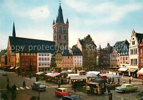 AK / Ansichtskarte Trier Hauptmarkt Sankt Gangolf Kirche Trier