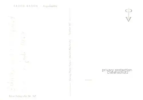AK / Ansichtskarte Baden Baden Augustaplatz Baden Baden