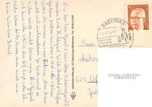 AK / Ansichtskarte Breitnau Wasserfall Panorama Gasthof Serpentinen Breitnau