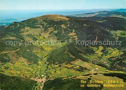 AK / Ansichtskarte Belchen_Baden Fliegeraufnahme Belchen_Baden