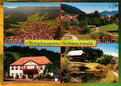 AK / Ansichtskarte Berghaupten Fliegeraufnahme Park Kurhaus Schwarzwaldhaus Berghaupten