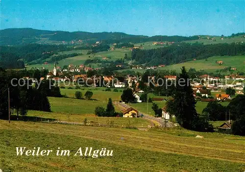 AK / Ansichtskarte Weiler_Allgaeu Panorama Weiler_Allgaeu