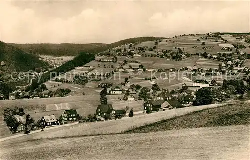 AK / Ansichtskarte Sachsenberg Georgenthal Panorama Sachsenberg Georgenthal