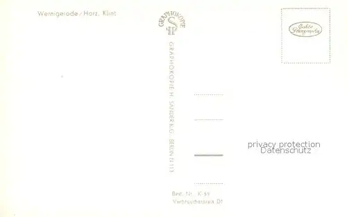 AK / Ansichtskarte Wernigerode_Harz Partie am Klint Altstadt Fachwerkhaeuser Kirche Wernigerode Harz