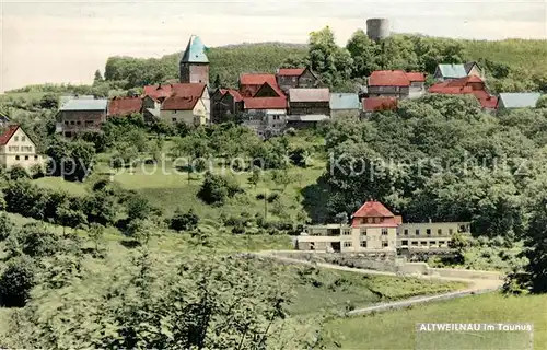 AK / Ansichtskarte Altweilnau Ortsansicht mit Kirche und Burg Altweilnau