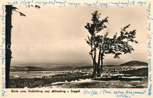 AK / Ansichtskarte Altenberg_Erzgebirge Panorama Blick vom Kahleberg Altenberg Erzgebirge