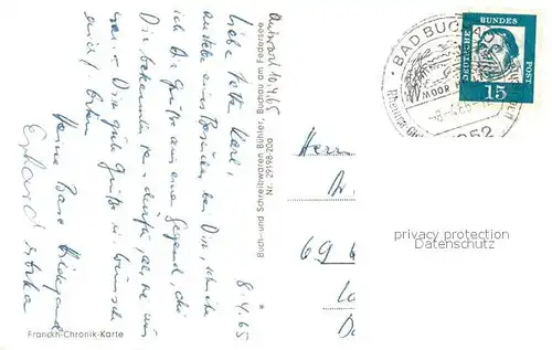 AK / Ansichtskarte Bad_Buchau_Federsee Panorama Franckh Chronik Karte Bad_Buchau_Federsee