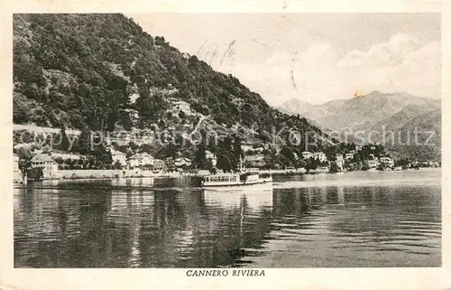 AK / Ansichtskarte Cannero_Riviera_Lago_Maggiore Ansicht vom See aus Cannero_Riviera
