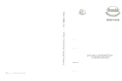 AK / Ansichtskarte Schoental_Jagst Panorama Zisterzienserkloster Franckh Chronik Karte Schoental_Jagst