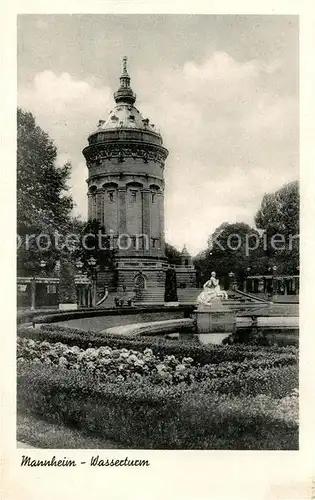 AK / Ansichtskarte Mannheim Wasserturm Mannheim
