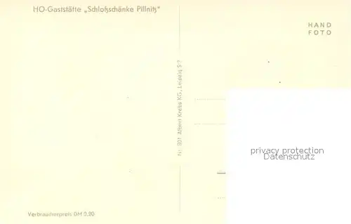 AK / Ansichtskarte Pillnitz HO Gaststaette Schlossschaenke Fliegeraufnahme Pillnitz