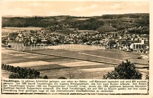AK / Ansichtskarte Treuchtlingen Panorama Altmuehltal Kosmos Chronik Karte Treuchtlingen