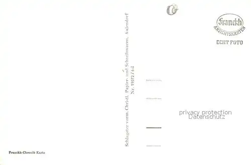 AK / Ansichtskarte Aulendorf Ortsansicht mit Schloss und Kirche Kneippkurort Franckh Chronik Karte Aulendorf