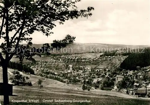 AK / Ansichtskarte Klingenthal_Vogtland Panorama OT Sachsenberg Georgenthal Klingenthal_Vogtland