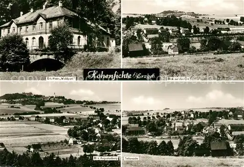 AK / Ansichtskarte Hohenfichte Erholungsheim Waldpark Panorama Blick zur Augustusburg Hohenfichte