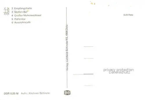 AK / Ansichtskarte Friedrichroda FDGB Erholungsheim August Bebel Empfangshalle Bar Mehrzwecksaal Cafe Friedrichroda