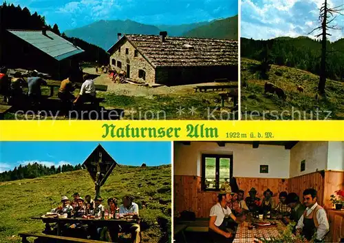 AK / Ansichtskarte Naturns_Merano Naturnser Alm Vischgau Naturns Merano