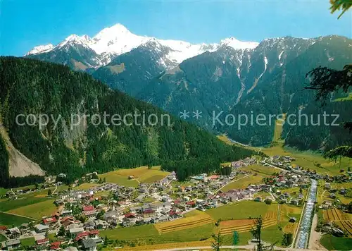 AK / Ansichtskarte Mayrhofen_Zillertal Panorama Blick zur Ahornspitze Zillertaler Alpen Mayrhofen_Zillertal