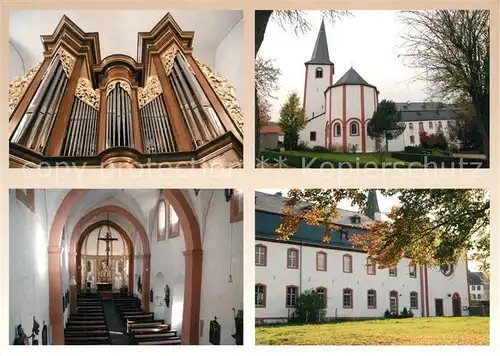 AK / Ansichtskarte Niederehe Klosterkirche St Leodegar Chor Orgel Balthasar Koenig 18. Jhdt. Niederehe