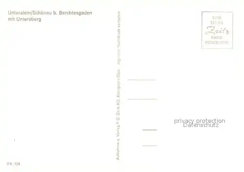 AK / Ansichtskarte Unterstein_Schoenau Hauptstrasse Blick zur Kirche Untersberg Berchtesgadener Alpen Unterstein_Schoenau