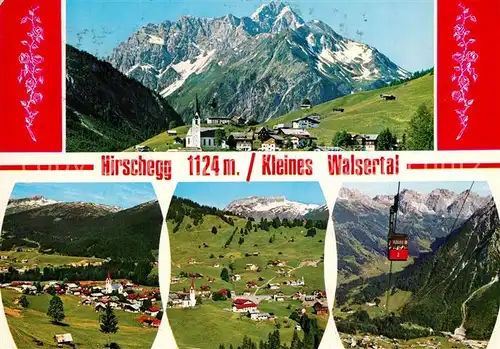 AK / Ansichtskarte Hirschegg_Kleinwalsertal_Vorarlberg Gesamtansicht mit Alpenpanorama Bergbahn Hirschegg_Kleinwalsertal