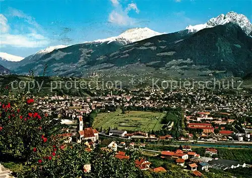 AK / Ansichtskarte Marling Panorama Blick gegen Ifinger Sarntaler Alpen Marling