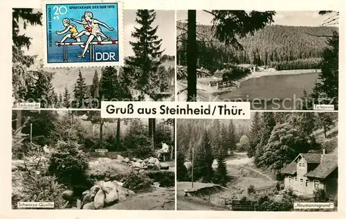 AK / Ansichtskarte Steinheid Panorama Schwarza Quelle Neumannsgrund Talsperre Steinheid