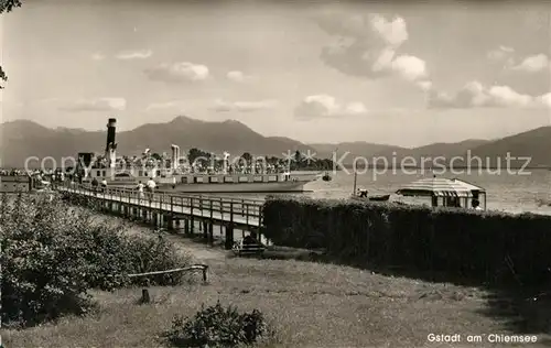 AK / Ansichtskarte Gstadt_Chiemsee Fraueninsel bayrische Alpen Gstadt_Chiemsee