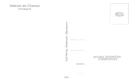 AK / Ansichtskarte Seebruck_Chiemsee Strandpartie Seebruck Chiemsee