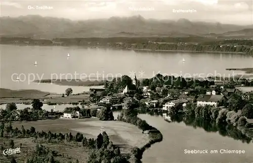 AK / Ansichtskarte Seebruck_Chiemsee Panorama Seebruck Chiemsee