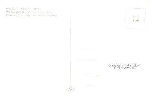 AK / Ansichtskarte Crottorf Schloss Gasthof Pension Kaffee Wildenburger Hof Crottorf