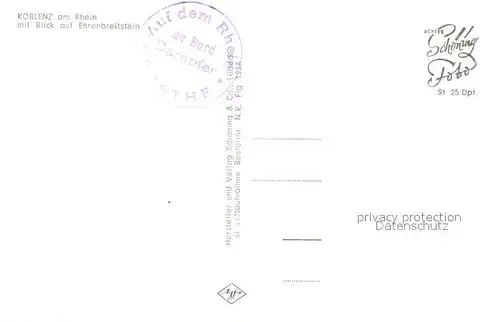 AK / Ansichtskarte Koblenz_Rhein Fliegeraufnahme Koblenz_Rhein