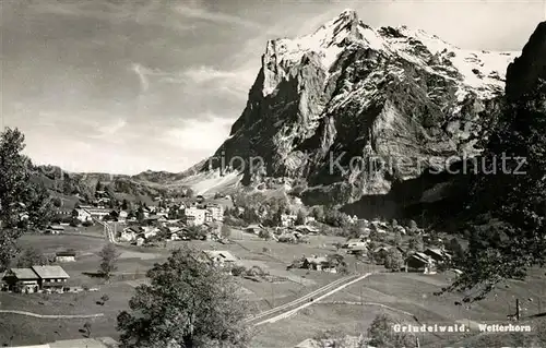 AK / Ansichtskarte Grindelwald Wetterhorn Panorama Grindelwald