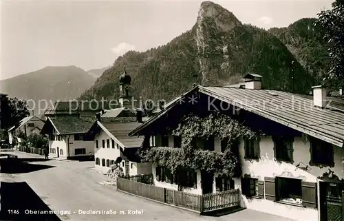 AK / Ansichtskarte Oberammergau Dedlerstrasse Kofel Oberammergau