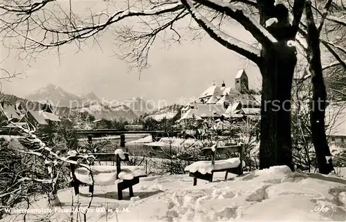 AK / Ansichtskarte Fuessen_Allgaeu Wintersportplatz Fuessen Allgaeu