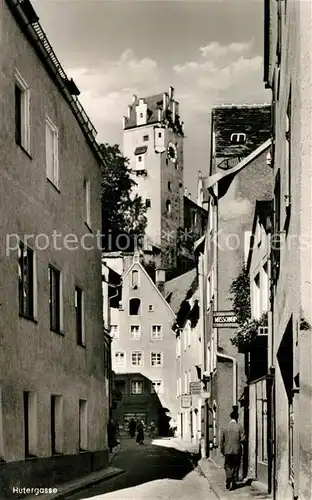 AK / Ansichtskarte Fuessen_Allgaeu Hintergasse Schloss Fuessen Allgaeu