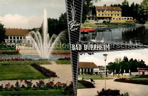 AK / Ansichtskarte Bad_Duerrheim Park Kurhotel  Bad_Duerrheim
