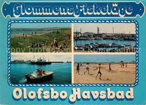 AK / Ansichtskarte Falkenberg_Sweden Glommens fiskelaege Olofsbo havsbad Falkenberg Sweden