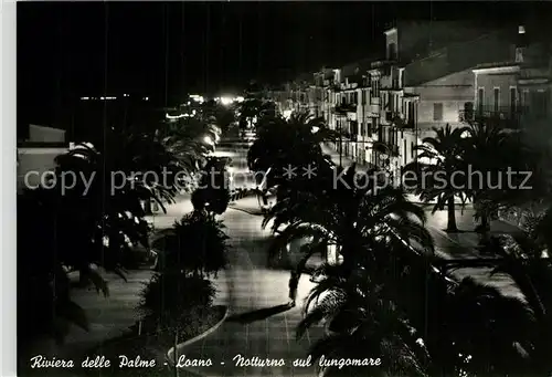 AK / Ansichtskarte Loano Notturno sul lungomare Loano