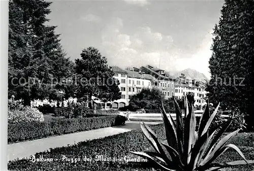 AK / Ansichtskarte Belluno Piazza dei Martiri Giardini Belluno