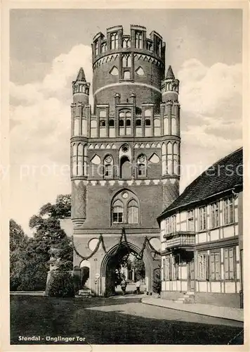 AK / Ansichtskarte Stendal Unglinger Tor Stendal