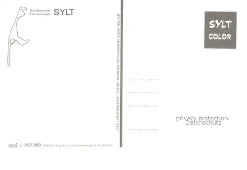 AK / Ansichtskarte Insel_Sylt Fliegeraufnahme Insel_Sylt