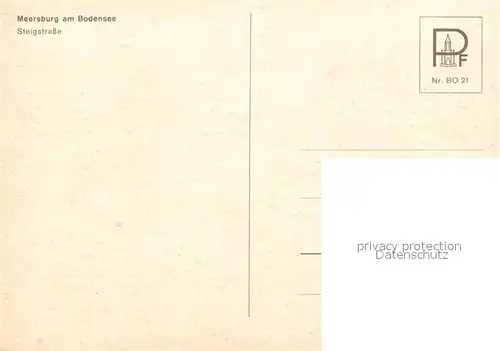 AK / Ansichtskarte Meersburg_Bodensee Steigstrasse Meersburg Bodensee