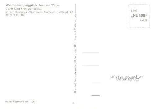 AK / Ansichtskarte Kruen Wintercampingplatz Tennsee Kruen