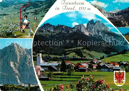 AK / Ansichtskarte Tannheim_Tirol Sesselbahn Panorama Tannheim Tirol