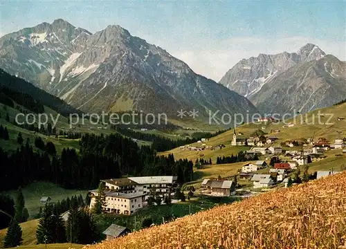 AK / Ansichtskarte Hirschegg_Kleinwalsertal_Vorarlberg Panorama Hirschegg_Kleinwalsertal