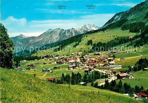 AK / Ansichtskarte Riezlern_Kleinwalsertal_Vorarlberg Panorama Riezlern_Kleinwalsertal