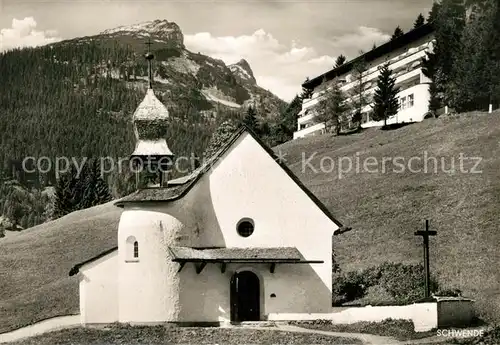 AK / Ansichtskarte Riezlern_Kleinwalsertal_Vorarlberg Schwende Klinik Kapelle Riezlern_Kleinwalsertal